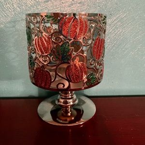 Bath and body works candle holder - silver